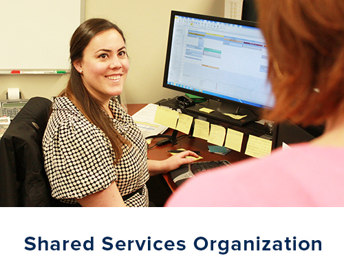 Click this graphic to go to the Shared Services Organization.