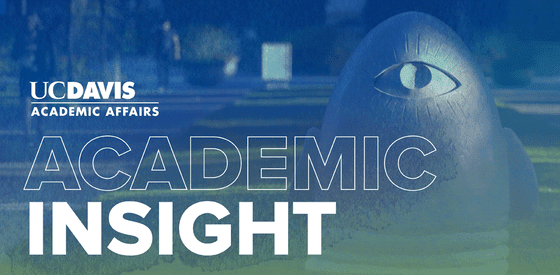 Logo banner for the Academic Affairs Newsletter. The egghead eye is in the background.