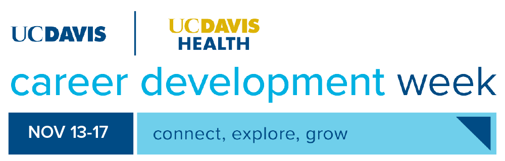 Career Development Week Logo, Nov 13-17 -connect, explore, grow