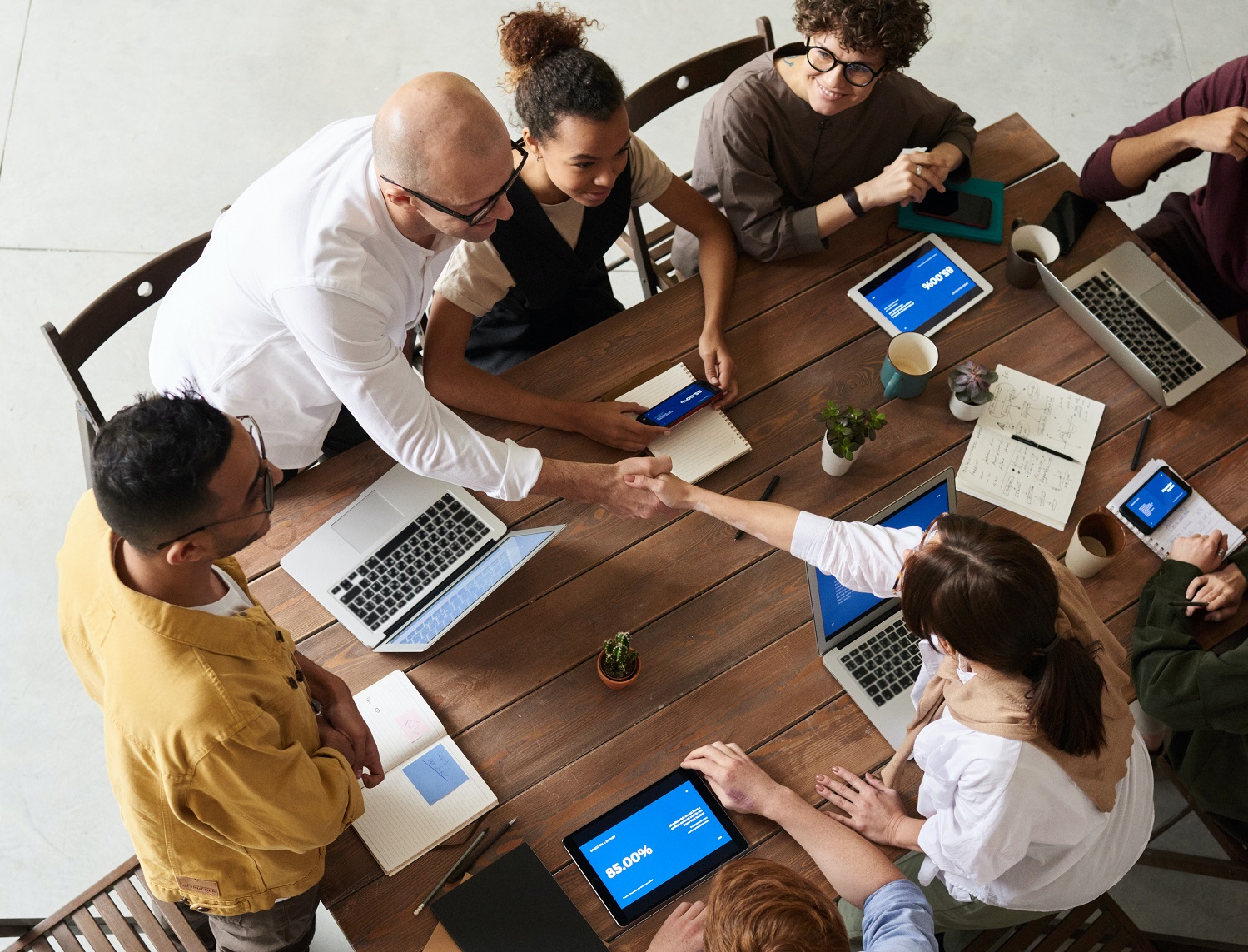 group meeting at table