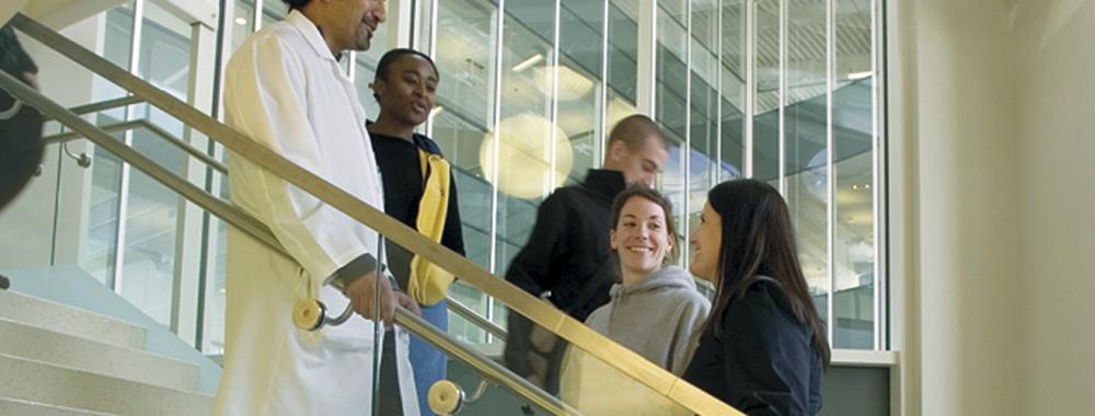 group of nurses having a conversation