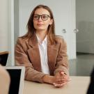 woman across a table having an interview